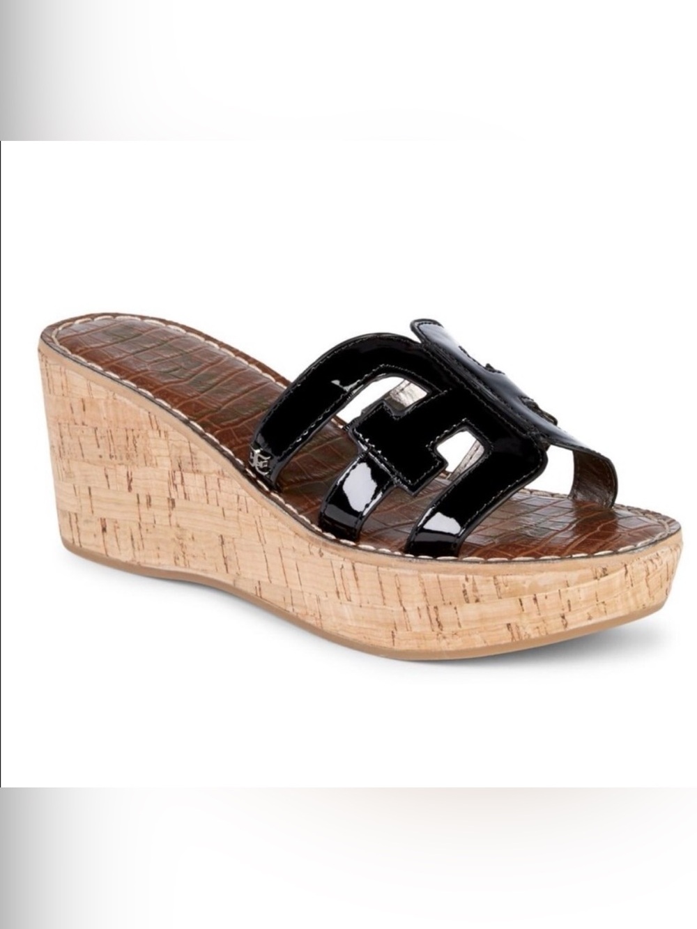 Sam Edelman Regis Patent Cork wedges